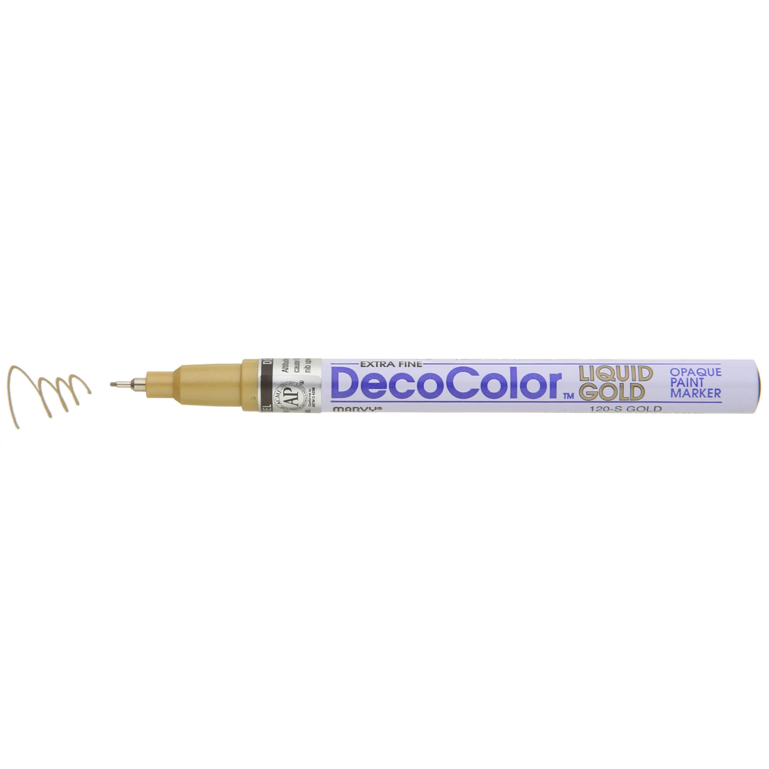 DECOCOLOR® LIQUID GOLD/SILVER PAINT MARKER EXTRA FINE - Image 3