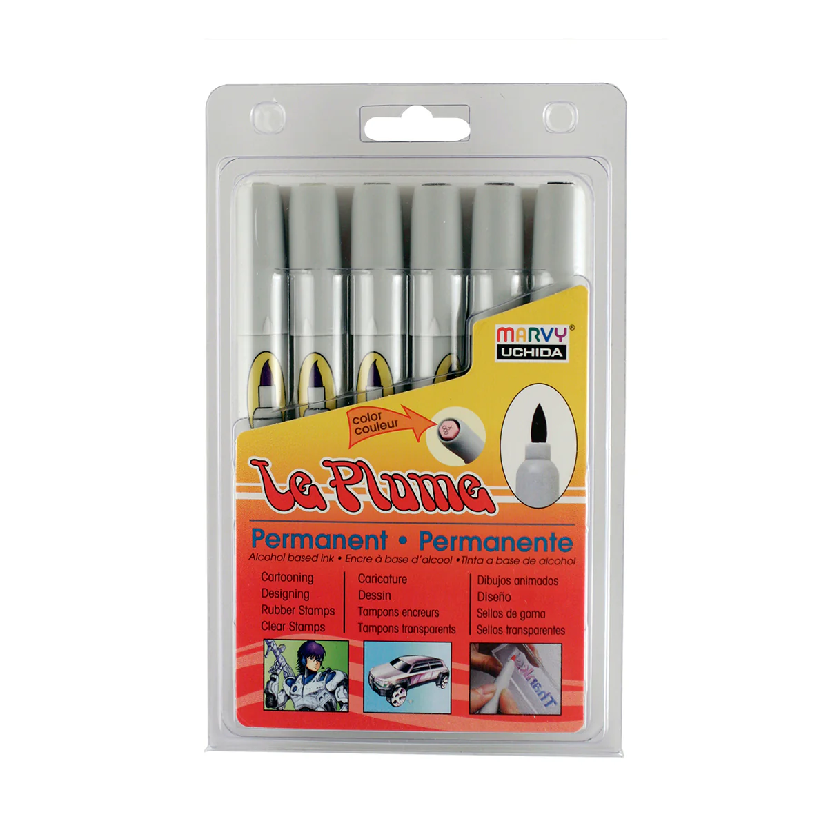 LE PLUME PERMANENT 6 PIECE NEUTRAL GREY SET - Image 3